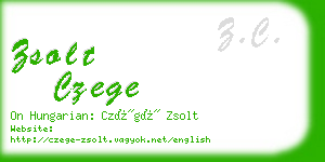 zsolt czege business card